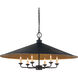 Brussels 6 Light 36 inch French Black Pendant Ceiling Light